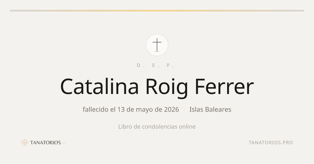 Memorial de Catalina Roig Ferrer