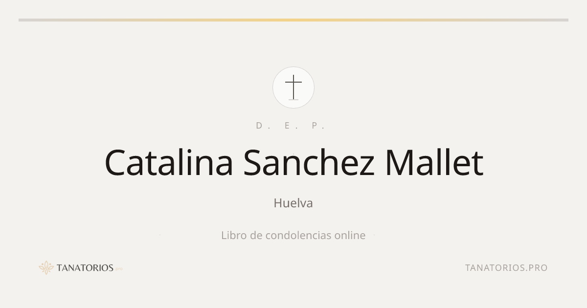 Memorial de Catalina Sanchez Mallet