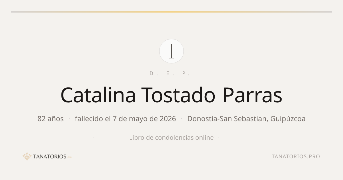 Memorial de Catalina Tostado Parras