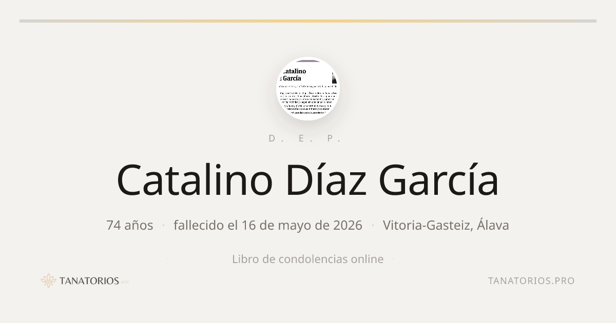 Memorial de Catalino Díaz García