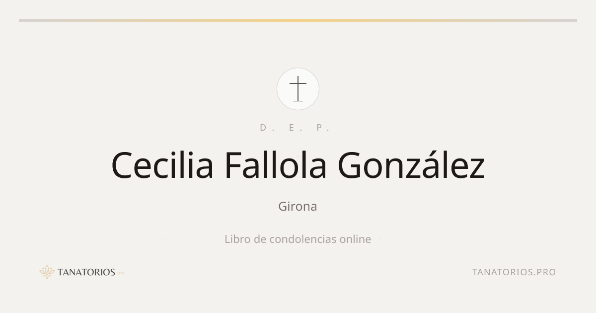 Memorial de Cecilia Fallola González