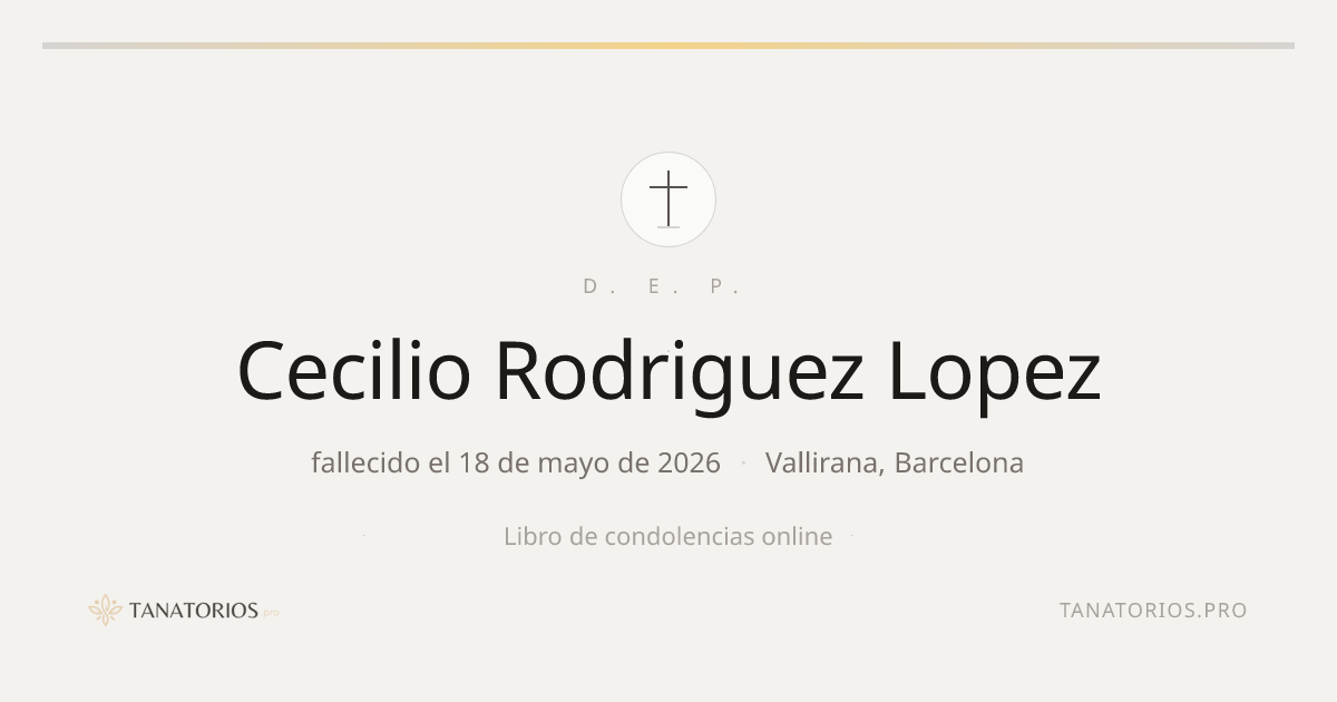 Memorial de Cecilio Rodriguez Lopez