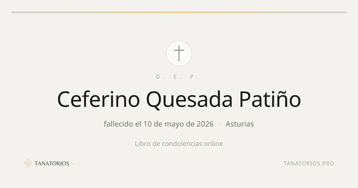 Memorial de Ceferino Quesada Patiño