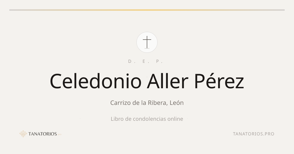 Memorial de Celedonio Aller Pérez