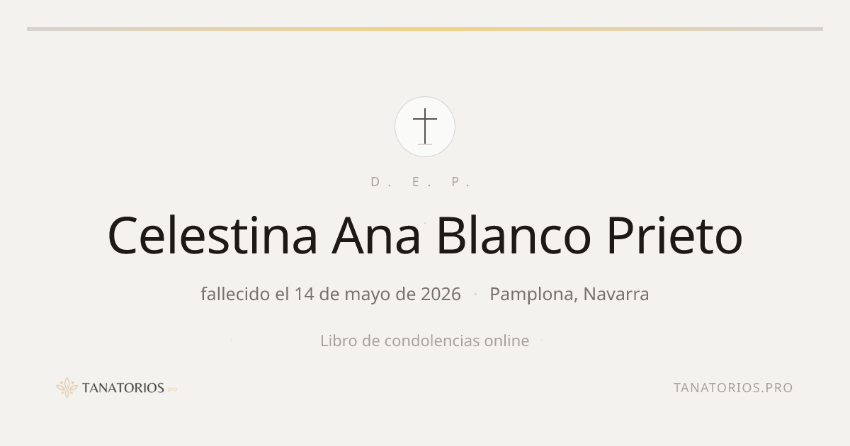 Memorial de Celestina Ana Blanco Prieto