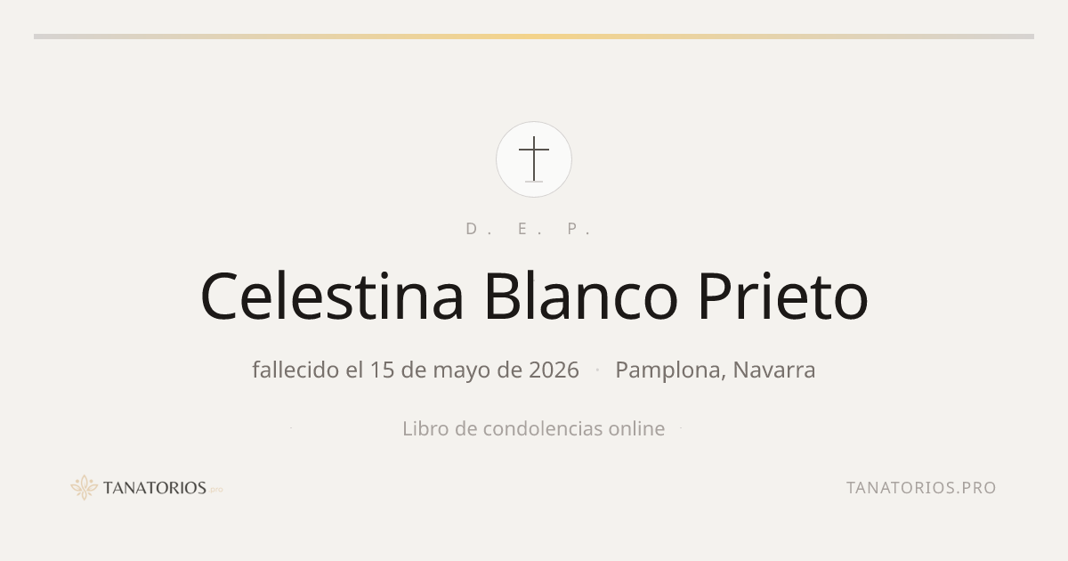 Memorial de Celestina Blanco Prieto