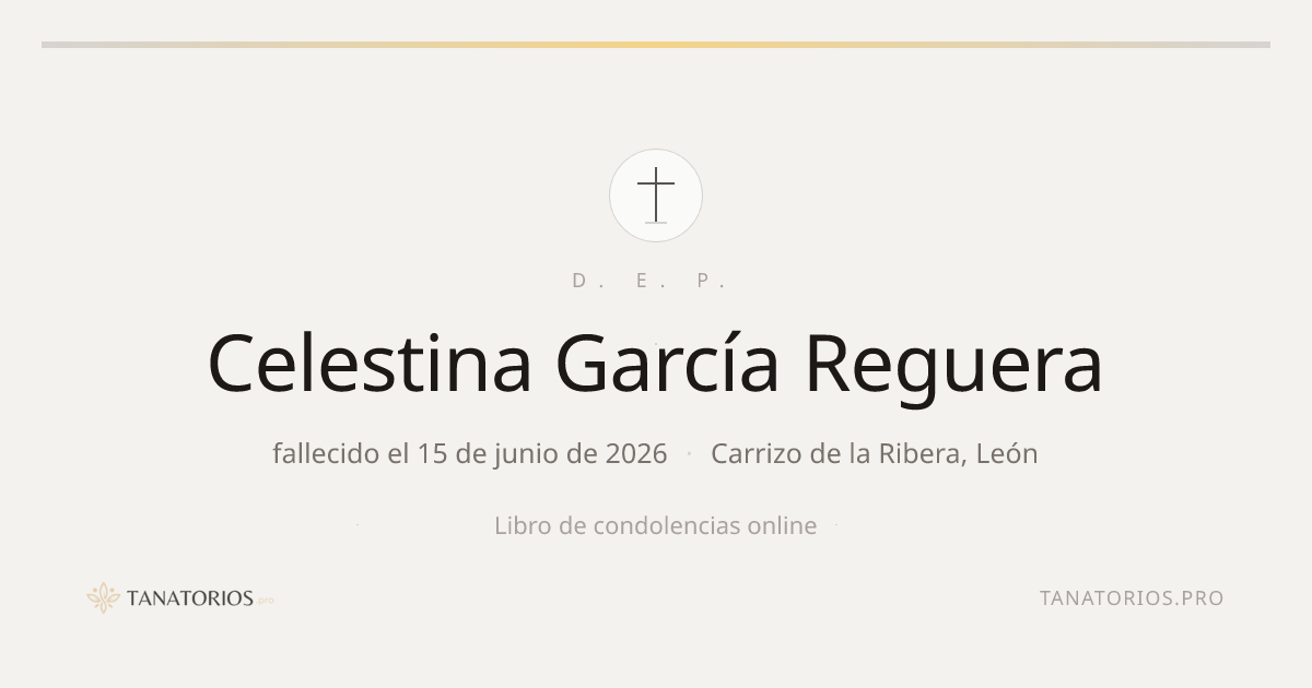 Memorial de Celestina García Reguera