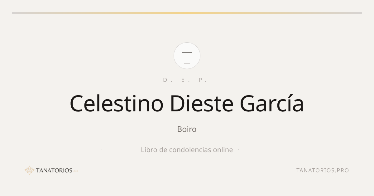 Memorial de Celestino Dieste García