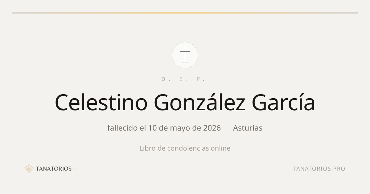 Memorial de Celestino González García
