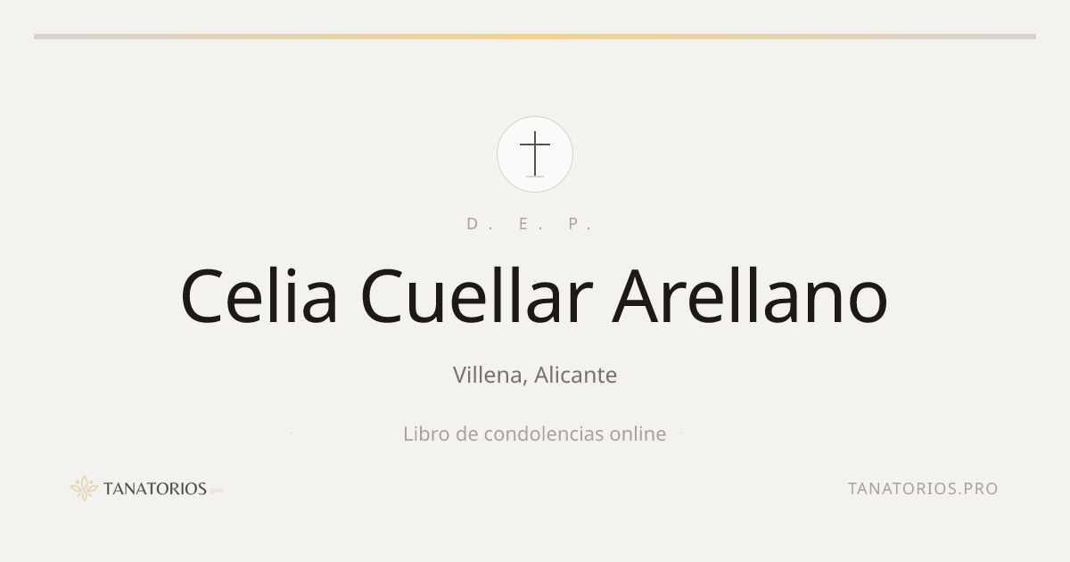 Memorial de Celia Cuellar Arellano