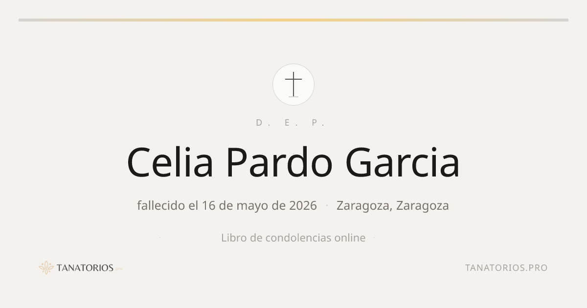 Memorial de Celia Pardo Garcia