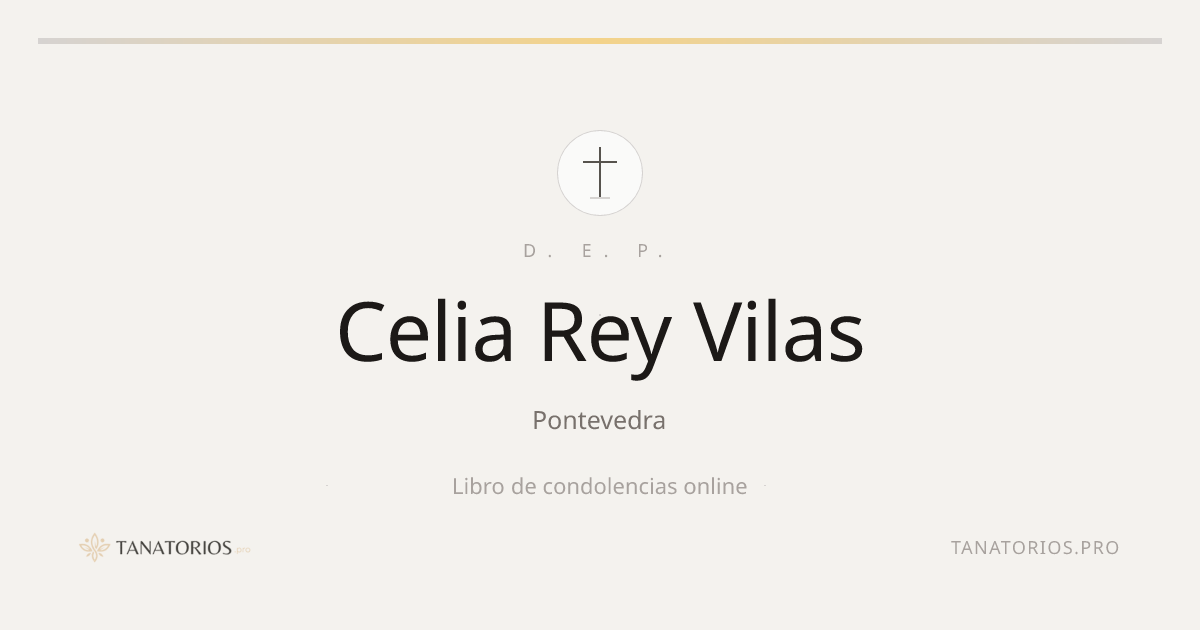Memorial de Celia Rey Vilas