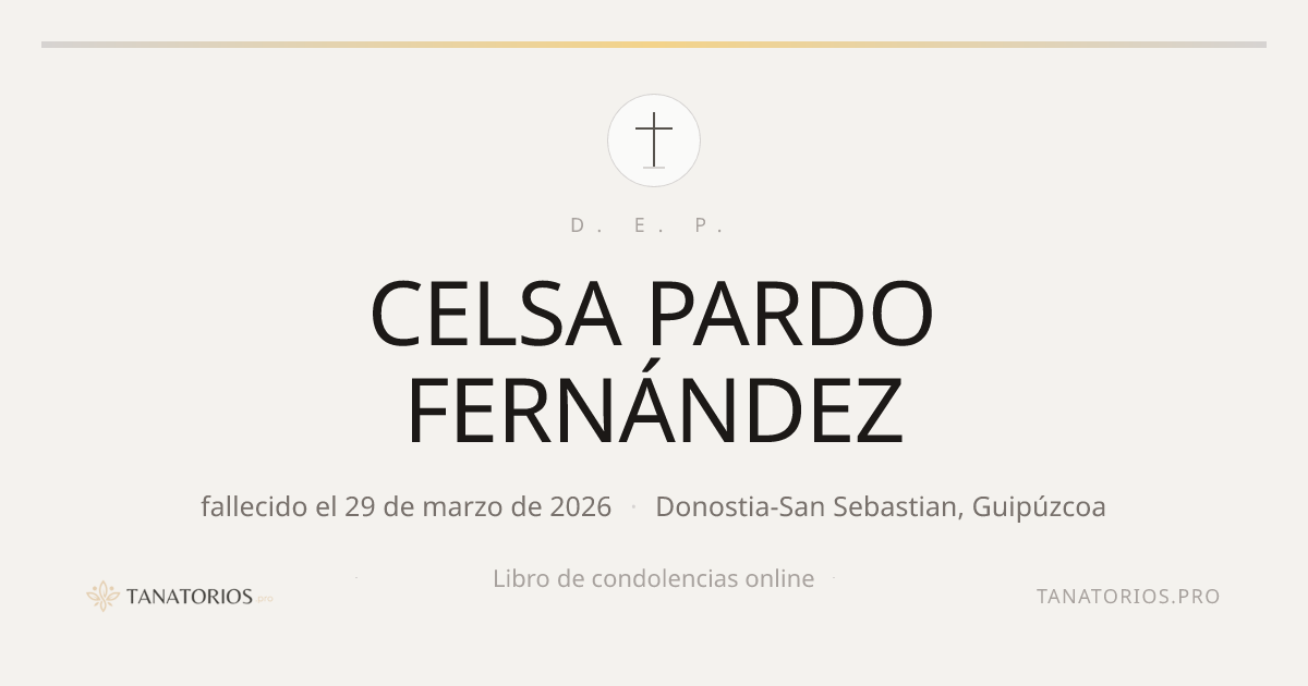 Memorial de CELSA PARDO FERNÁNDEZ