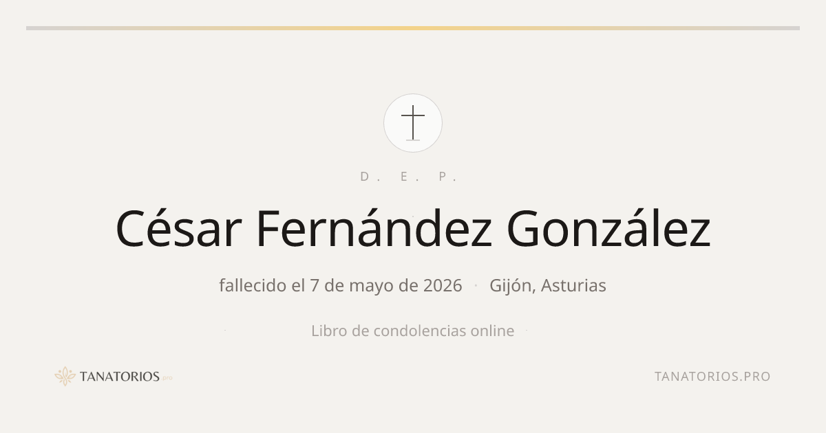 Memorial de César Fernández González