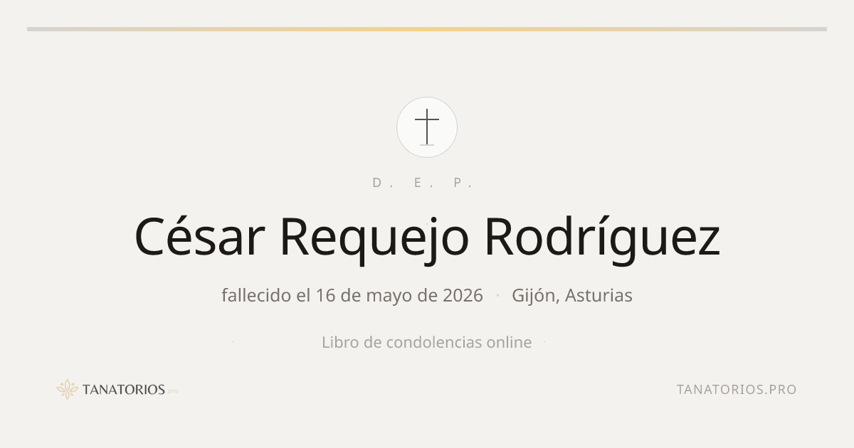 Memorial de César Requejo Rodríguez