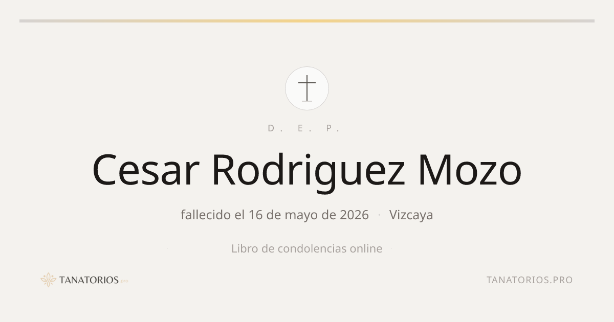 Memorial de Cesar Rodriguez Mozo
