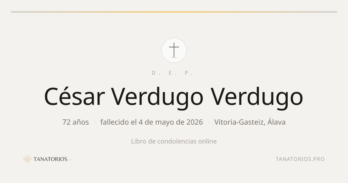 Memorial de César Verdugo Verdugo