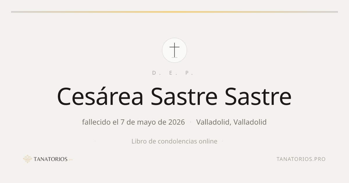 Memorial de Cesárea Sastre Sastre