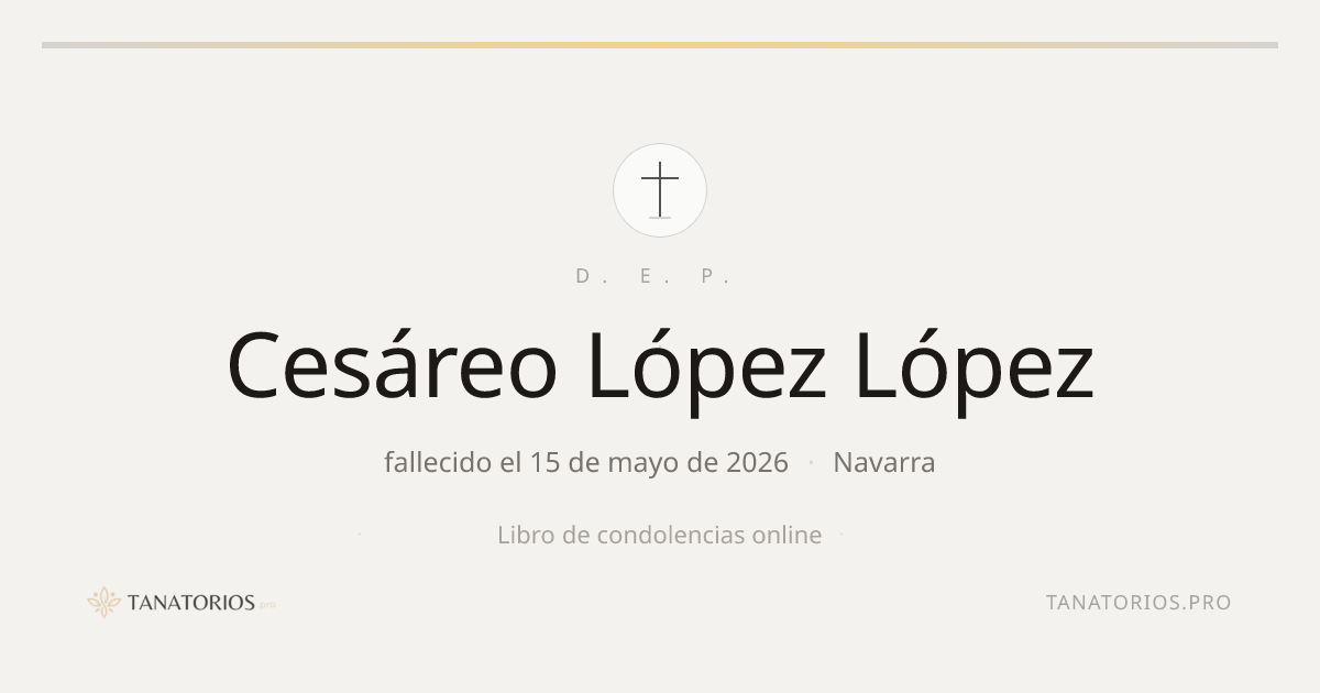 Memorial de Cesáreo López López