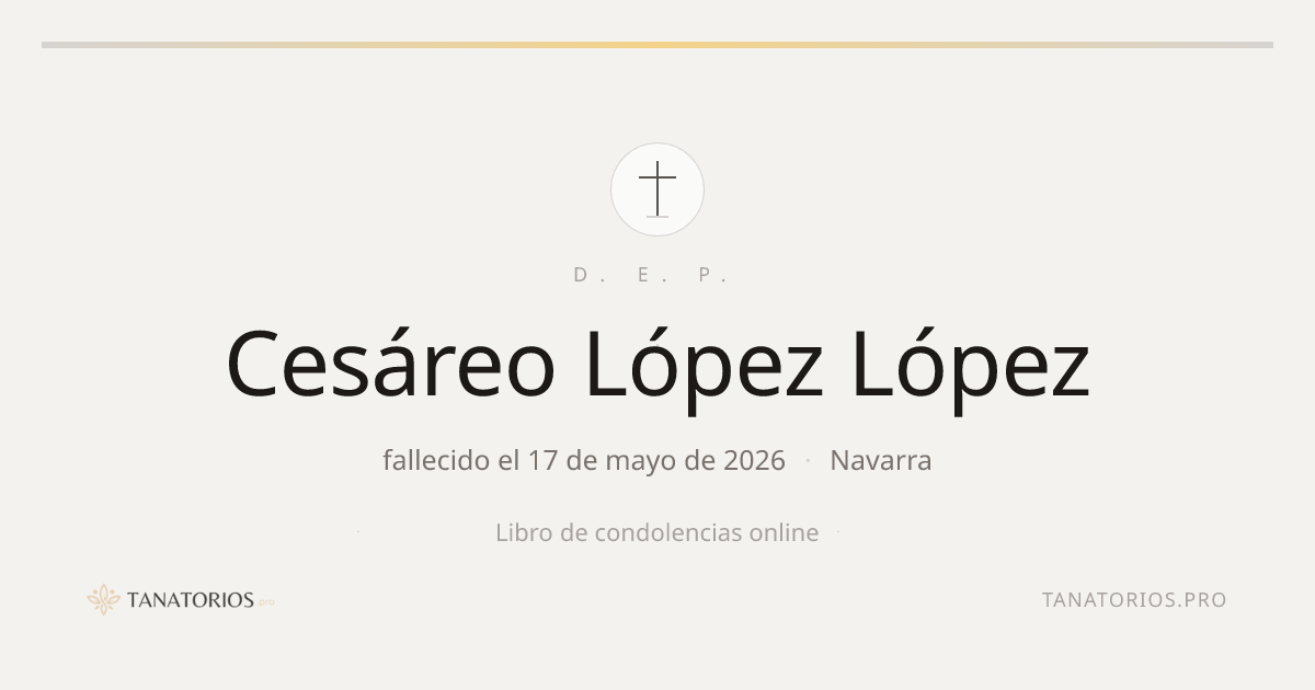 Memorial de Cesáreo López López