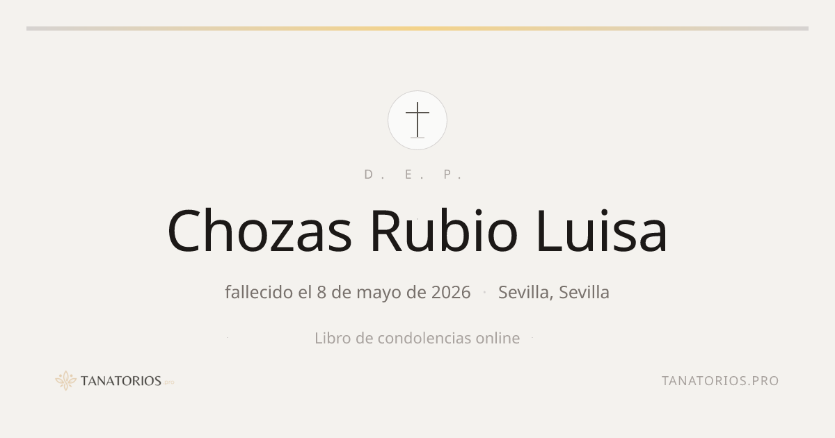 Memorial de Chozas Rubio Luisa