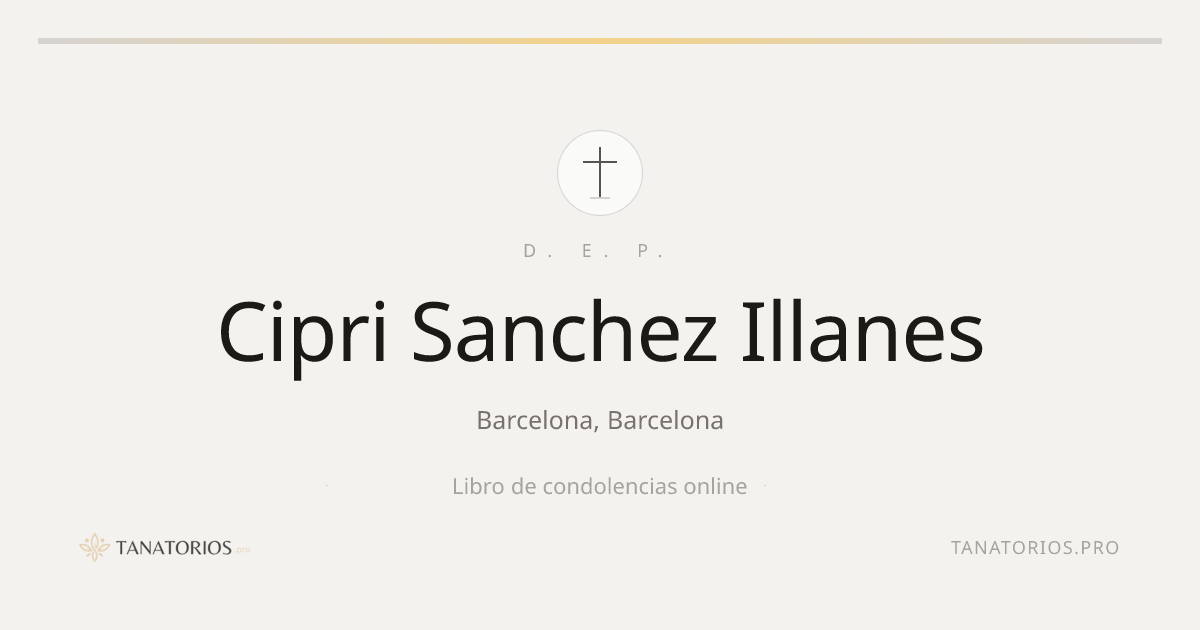 Memorial de Cipri Sanchez Illanes