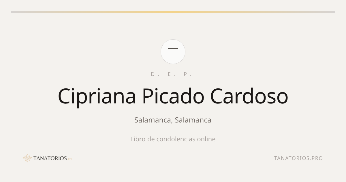 Memorial de Cipriana Picado Cardoso