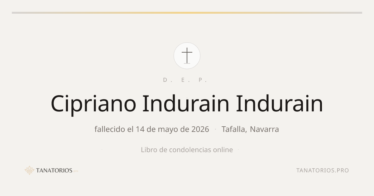 Memorial de Cipriano Indurain Indurain