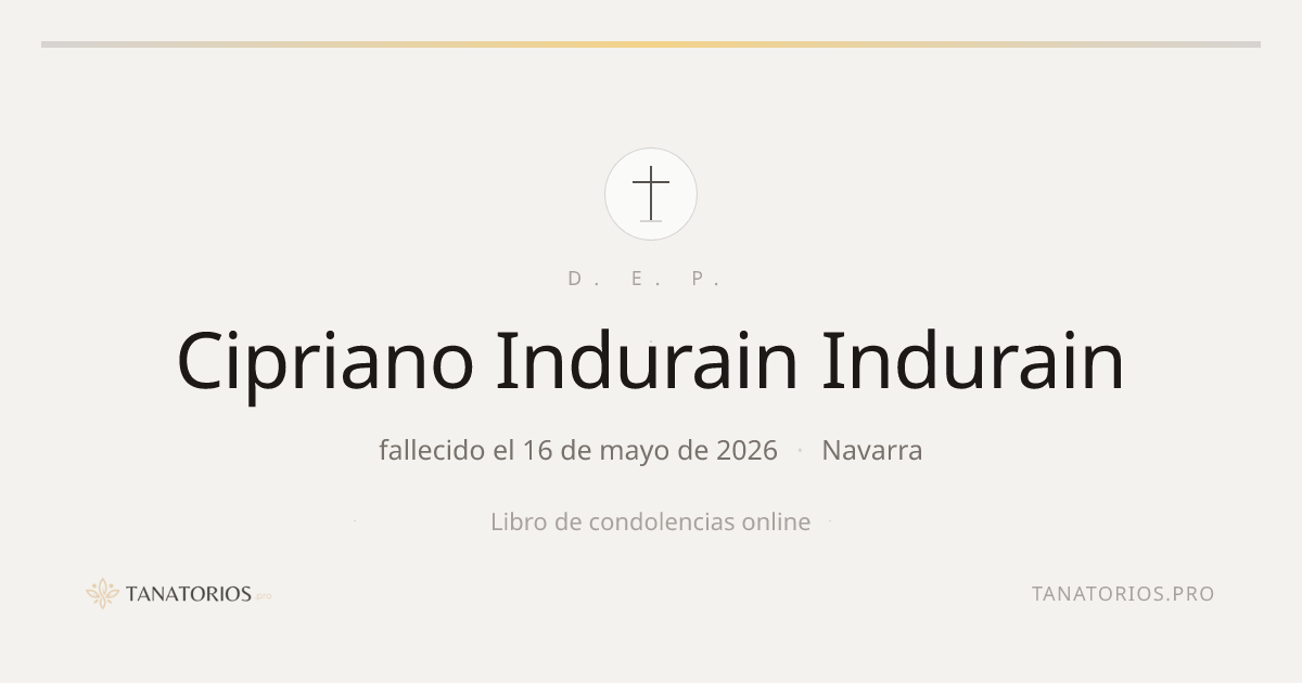 Memorial de Cipriano Indurain Indurain