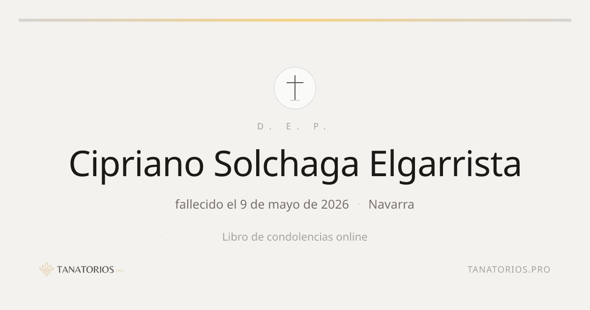 Memorial de Cipriano Solchaga Elgarrista