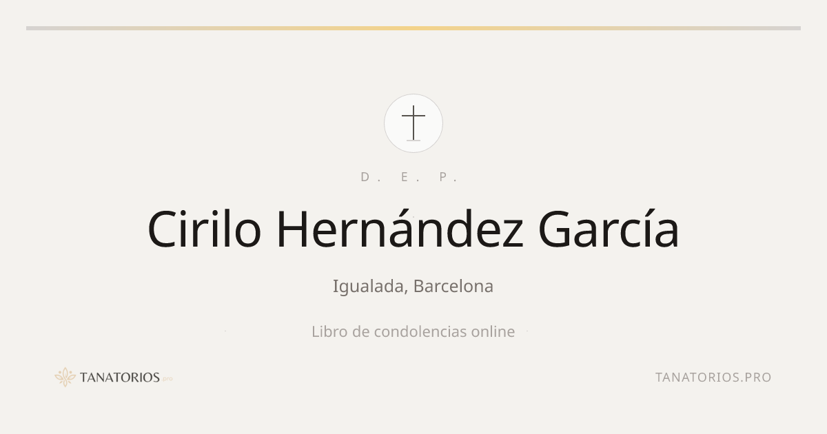 Memorial de Cirilo Hernández García