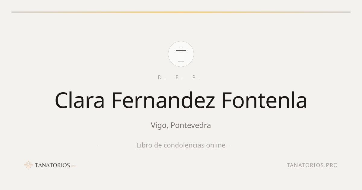 Memorial de Clara Fernandez Fontenla