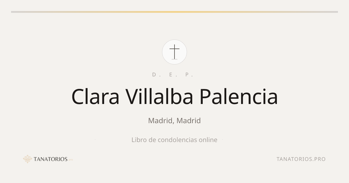 Memorial de Clara Villalba Palencia