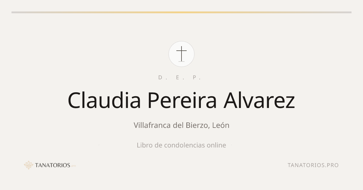 Memorial de Claudia Pereira Alvarez