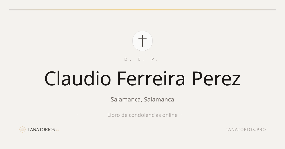 Memorial de Claudio Ferreira Perez