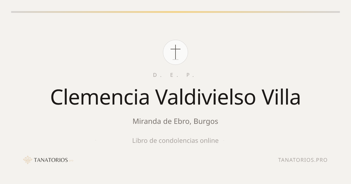 Memorial de Clemencia Valdivielso Villa