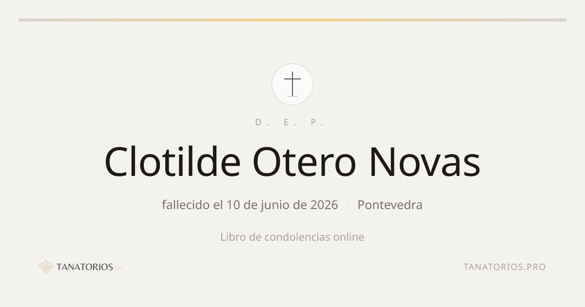 Memorial de Clotilde Otero Novas