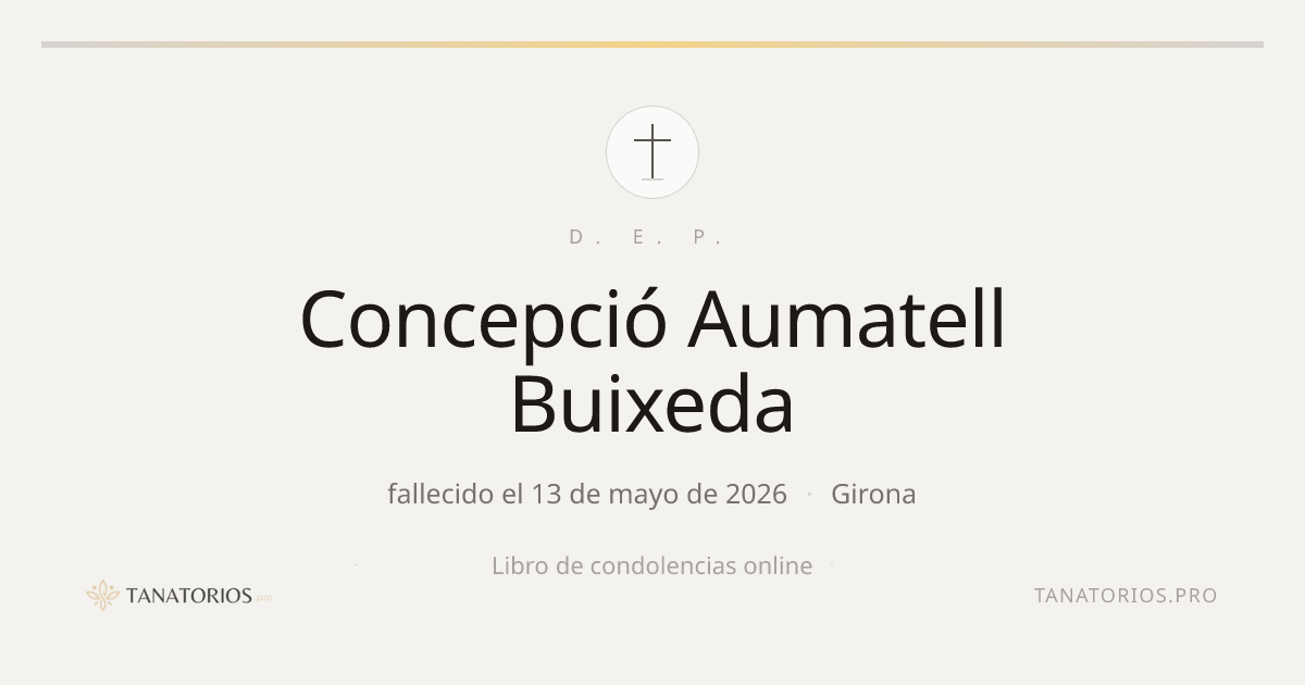 Memorial de Concepció Aumatell Buixeda