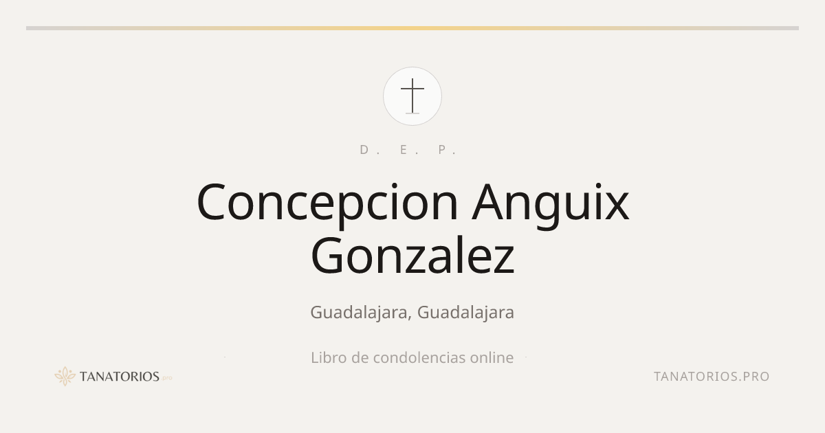 Memorial de Concepcion Anguix Gonzalez