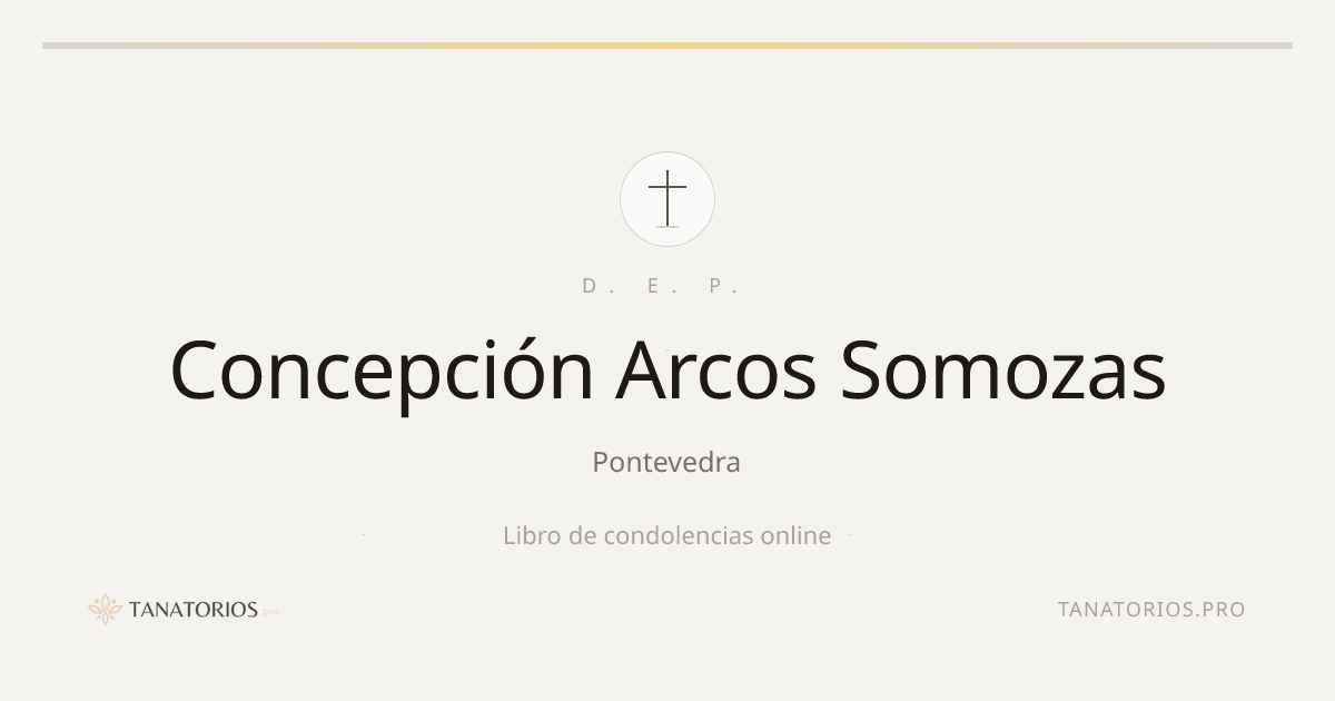 Memorial de Concepción Arcos Somozas
