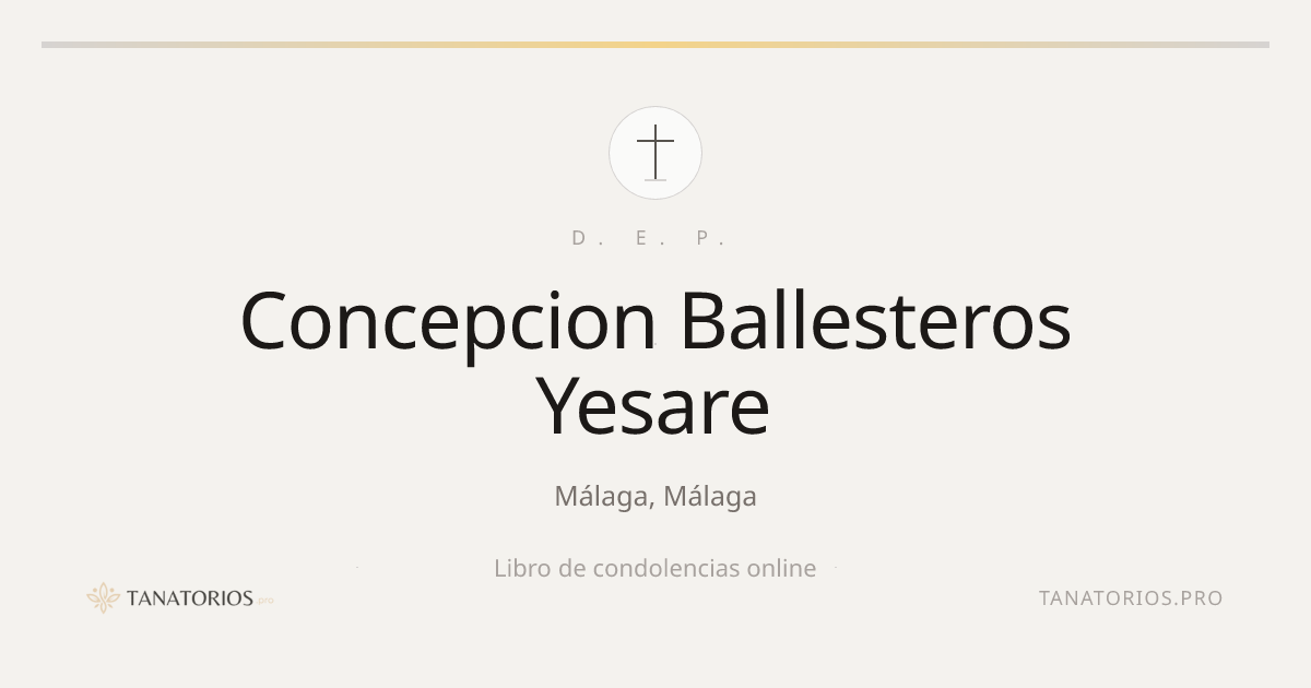 Memorial de Concepcion Ballesteros Yesare