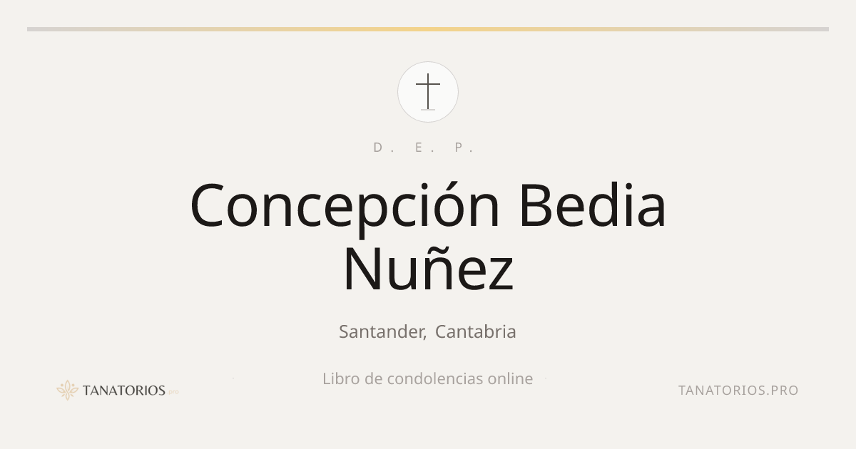 Memorial de Concepción Bedia Nuñez