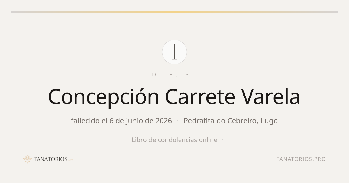 Memorial de Concepción Carrete Varela