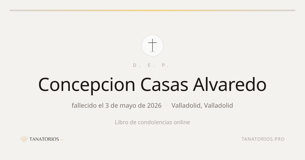 Memorial de Concepcion Casas Alvaredo