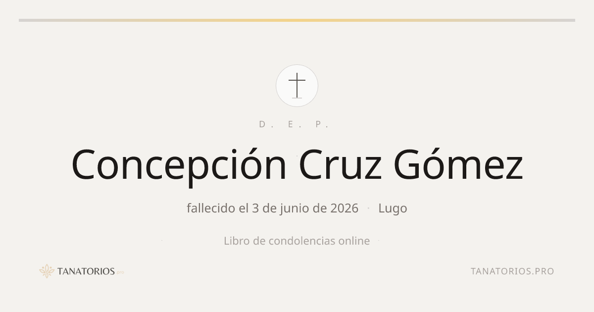 Memorial de Concepción Cruz Gómez