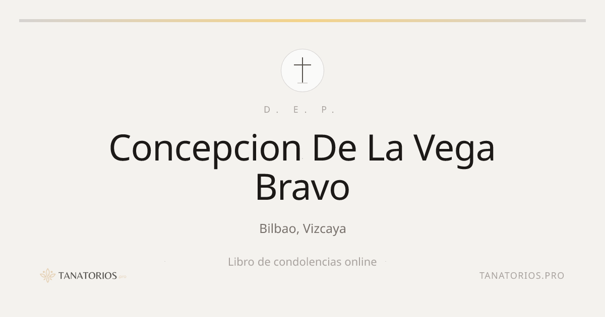 Memorial de Concepcion De La Vega Bravo