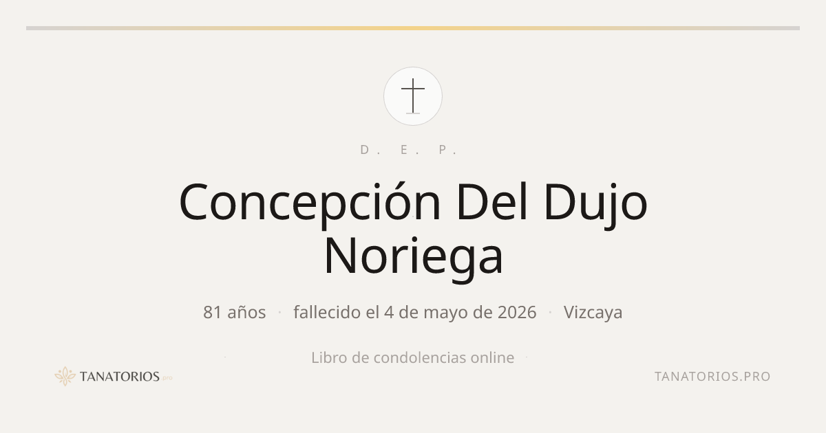 Memorial de Concepción Del Dujo Noriega