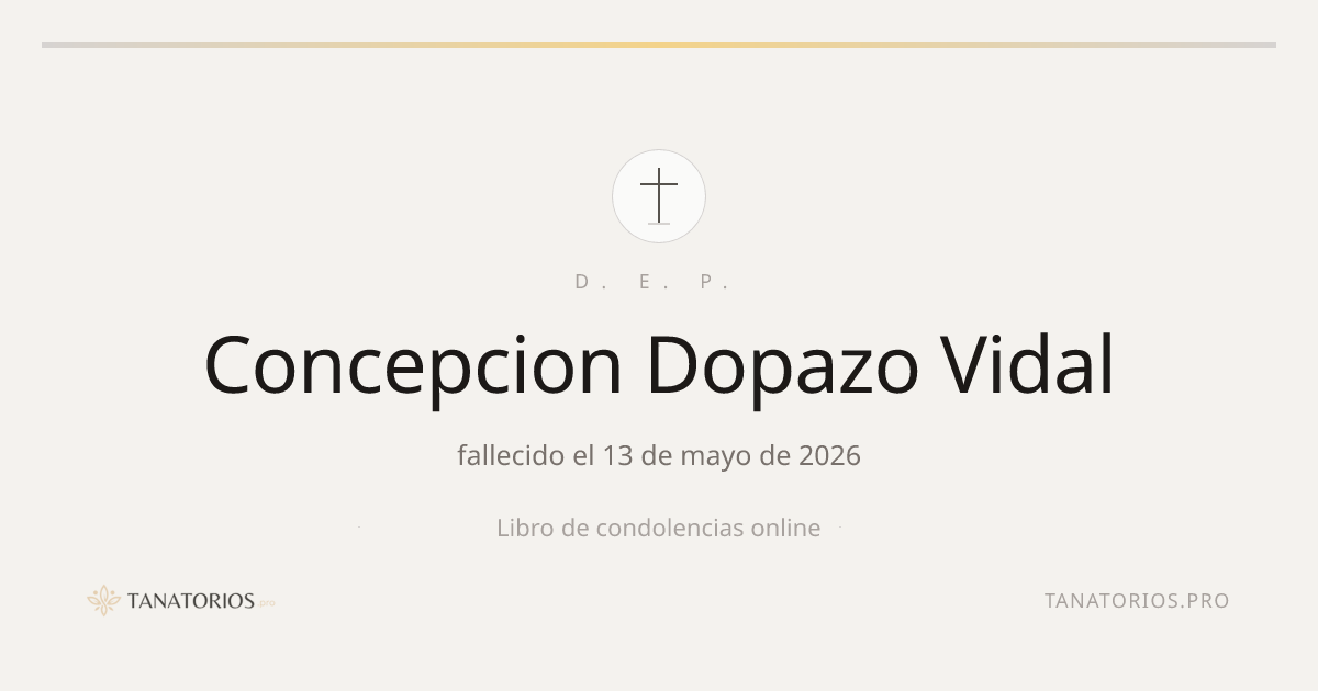 Memorial de Concepcion Dopazo Vidal