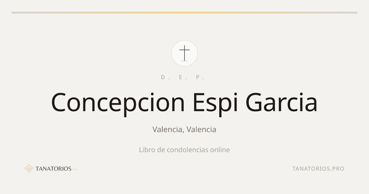 Memorial de Concepcion Espi Garcia