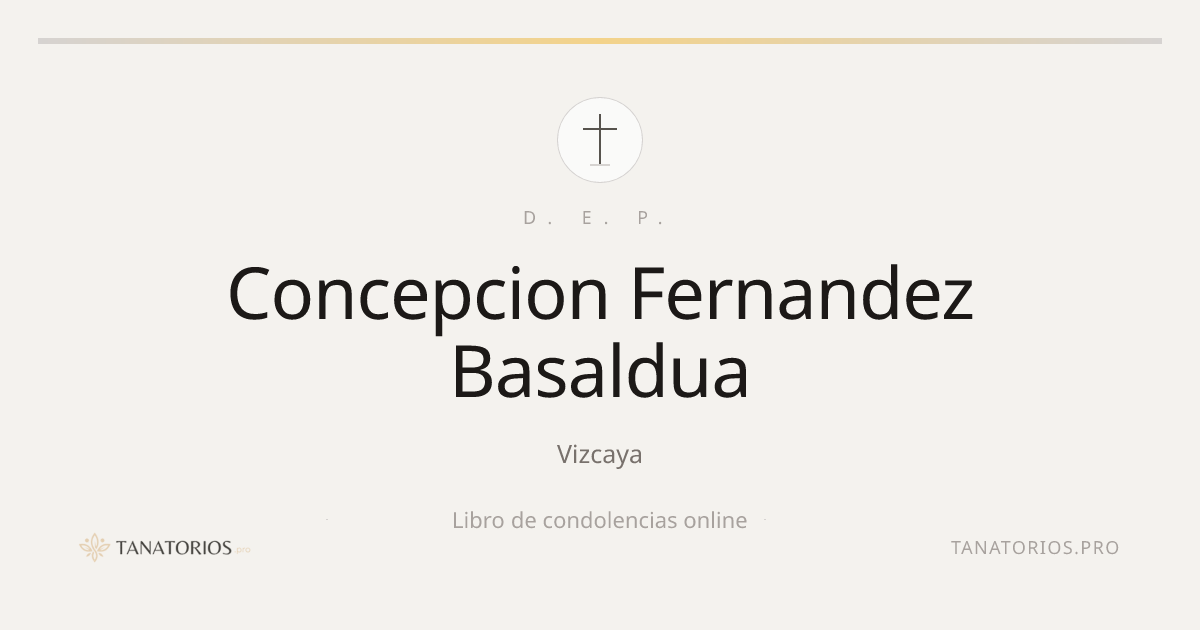 Memorial de Concepcion Fernandez Basaldua